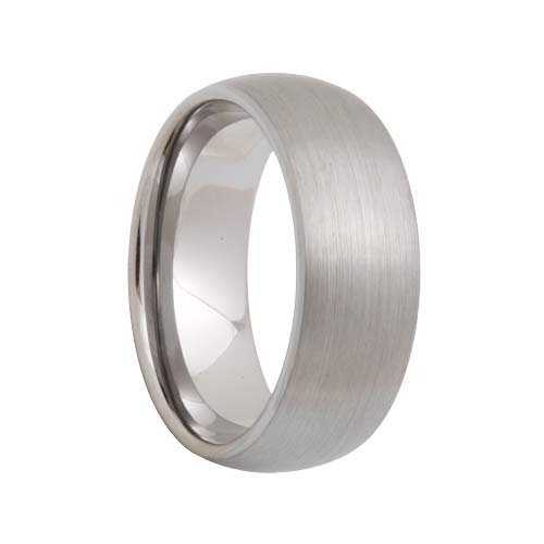 Satin Rounded Tungsten Carbide Band (4mm - 8mm)