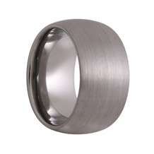 12mm Matte Extra Wide Tungsten Carbide Wedding Ring