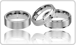 Brushed Tungsten Bands