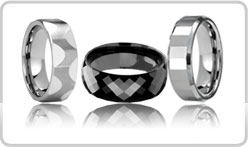 Faceted Tungsten Bands