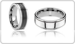 Grooved Tungsten Bands