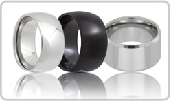 Extra Wide Tungsten Rings